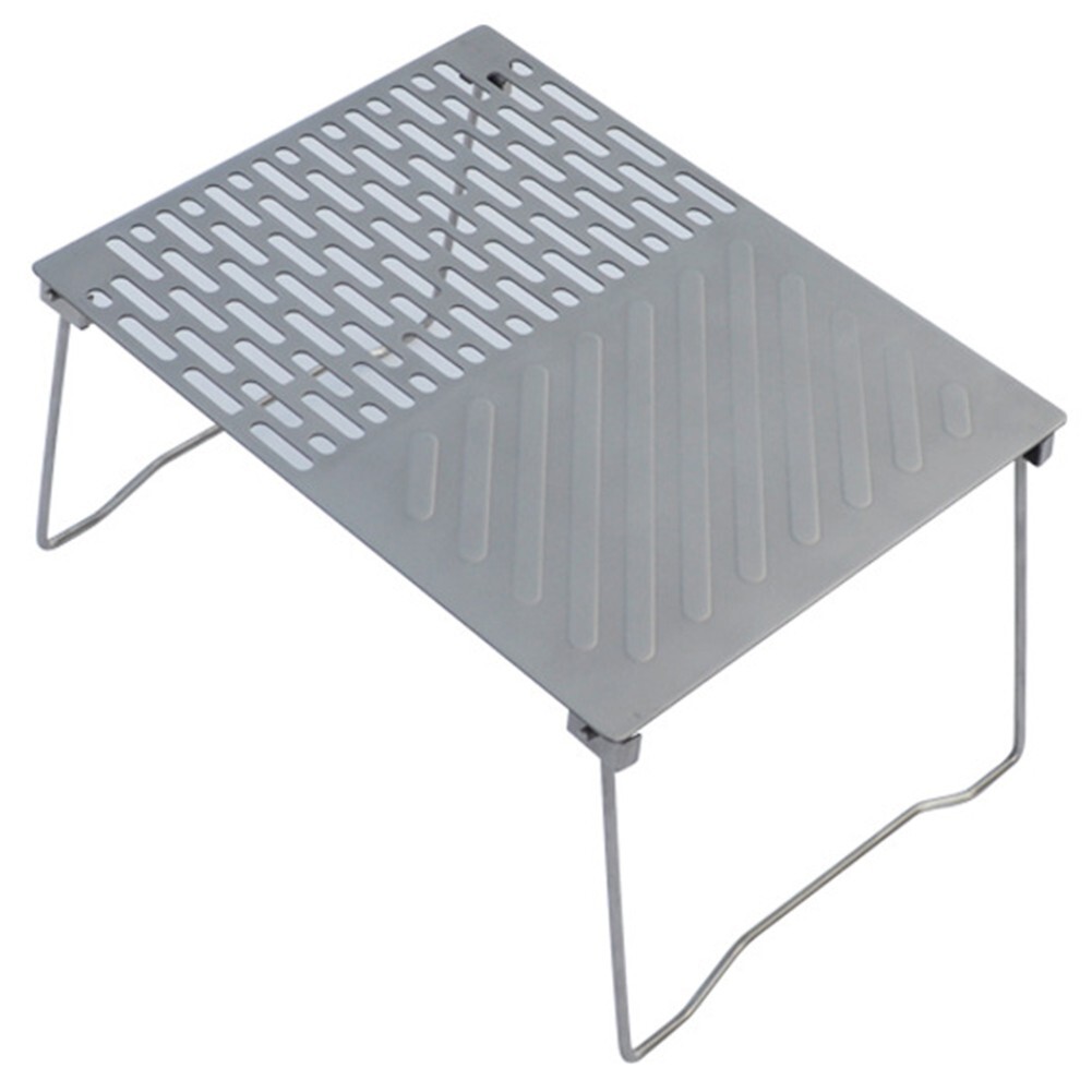 Ultralight Titanium Firewood Grill Plate Essential for Outdoor Adventures - Picture 4 of 7