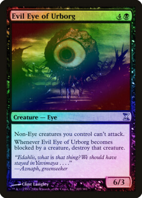 Evil Eye of Urborg FOIL Time Spiral PLD Black Uncommon MAGIC