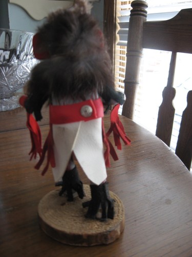 Kachina - Indische Tänzerin - Holzfigur - 6 3/4" groß - Livset J. B.- - Bild 4 von 5