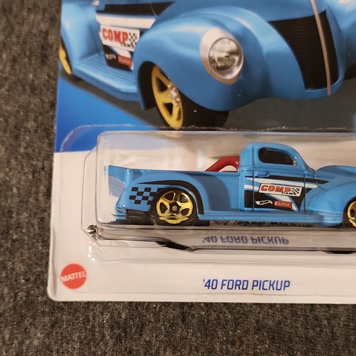 2022 Hot Wheels #181 HW Drag Strip 1/10 '40 FORD PICKUP Blue w/Gold 5 Spokes - Picture 3 of 12