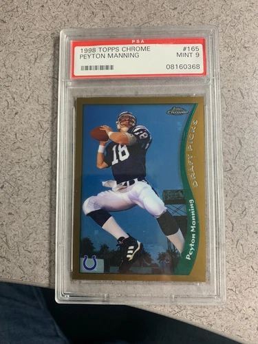 1998 Topps Chrome- #360 Peyton Manning Rookie card of HoFer