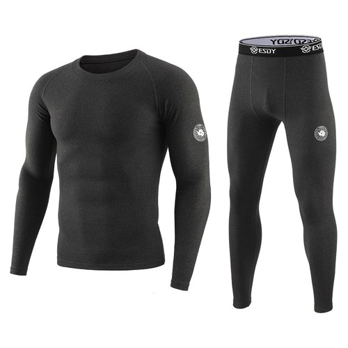 Thermo Unterwäsche Set Herren Kleidung Herbst Winter Sport Base Layer warm lange Unterhosen - Bild 2 von 19