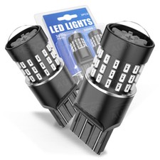 7443 7444 LED Red Super Bright Stop Tail Turn Signal Parking Light Bulbs 2pcs