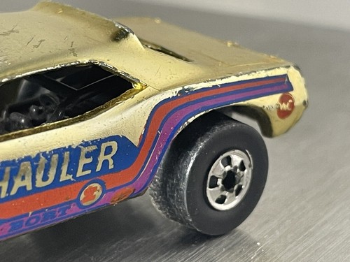 Hot Wheels 1977 Flying Colors Top Eliminator Hemi Hauler Gold Chrome Blackwall - Picture 8 of 17