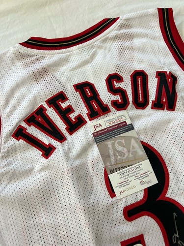 Allen Iverson “The Answer” MVP ‘01 Philadelphia 76ers Signed Auto Jersey JSA COA - Picture 5 of 9