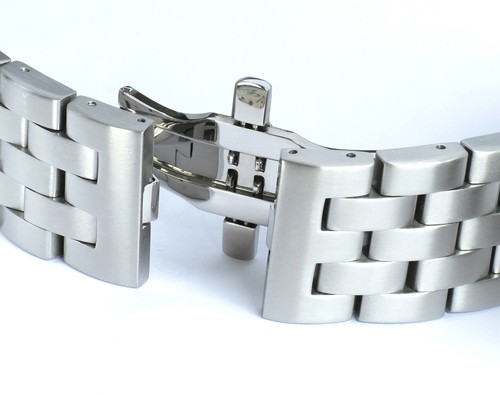 24mm BANDA DE ACERO INOXIDABLE PULIDO SÓLIDO, PULSERA Aragón capricho piloto automático - Imagen 5 de 8