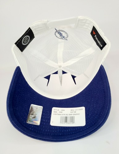 Gorra Tampa Bay Lightning NHL Fanáticos Camionero Snapback Malla Gorra Ajustable NUEVA - Imagen 9 de 10