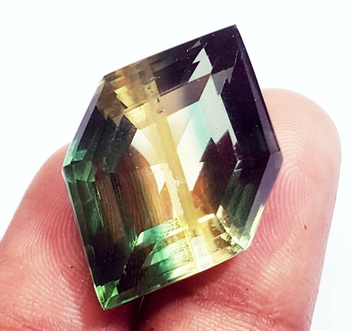 Natural Bio - Color Tourmaline Fancy Shape 33.10 Ct Certified Loose Gemstone - Picture 3 of 8