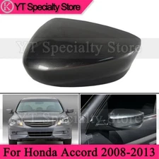 For Honda Accord 2008-2013 Dark Gray Rearview Door Wing Mirror Cover Cap LH