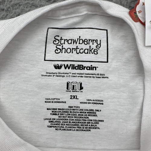Wild Brain Strawberry Shortcake Men’s Size XXL White Graphic Print T Shirt NWT - Picture 8 of 15
