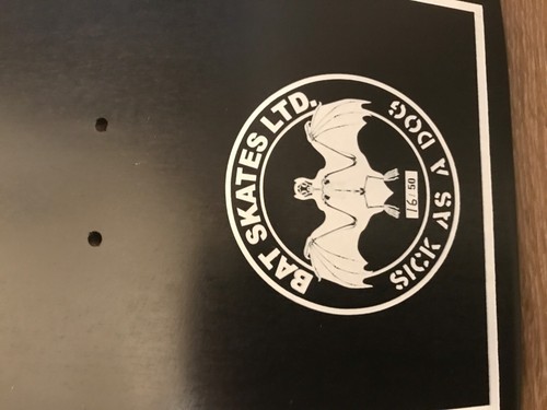 Skateboard Deck Bat Skates # Number limited only 16/50 made THE DOGS Collab - Picture 6 of 9