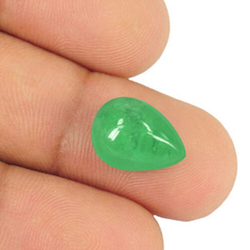 Pera verde viva natural esmeralda Colombia 6,40 quilates - Imagen 3 de 3