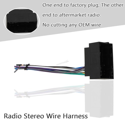 Car Radio Stereo Wiring Harness Adapter For Dodge RAM Dart Challenger 2015-2017 - Picture 3 of 7