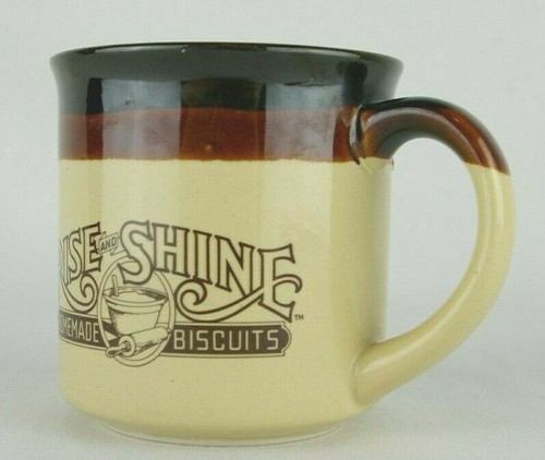 Vintage Hardee's Rise And Shine Homemade Biscuits Coffee Cup Mugs 1986 80's - Picture 8 of 12