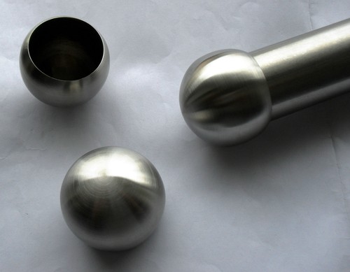 Bola de terminación de tubo de acero inoxidable Ø 42,4 V2A 33,7 tubo tapa de extremo barandilla VA pasamanos - Imagen 1 de 6