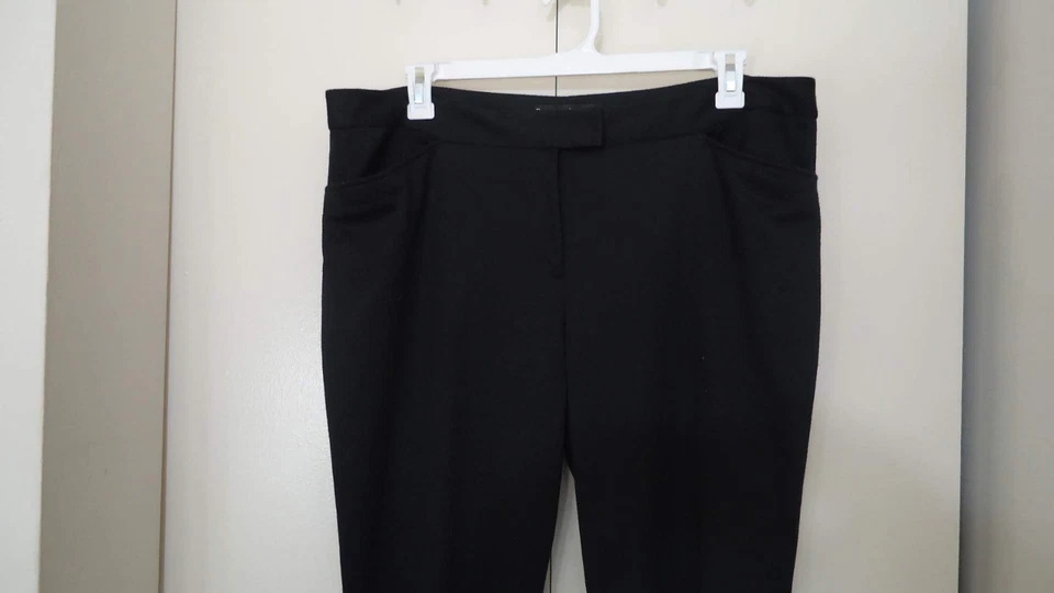 Pantalones de vestir negros para mujer Preston & York talla 18 Foto 2 de 4
