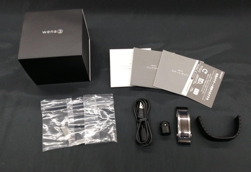 SONY wena 3 Smart Watch Rubber Black WNW-A21A/B for iOS/Android Bluetooth USED - Picture 2 of 15