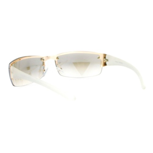 Half Rim Rimless Style Rectangular Sunglasses Unisex Classic Fashion UV 400 - Picture 21 of 34