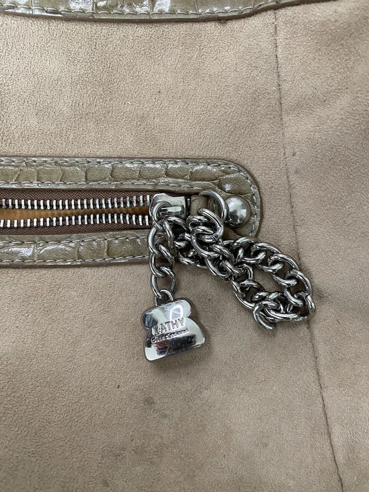 Bolso de mano Kathy Van Zeeland beige sobre el hombro Foto 2 de 4