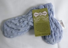 Bebe Bella Designs Blue Winter Knit Mittens New Size 0-18 MO Minky