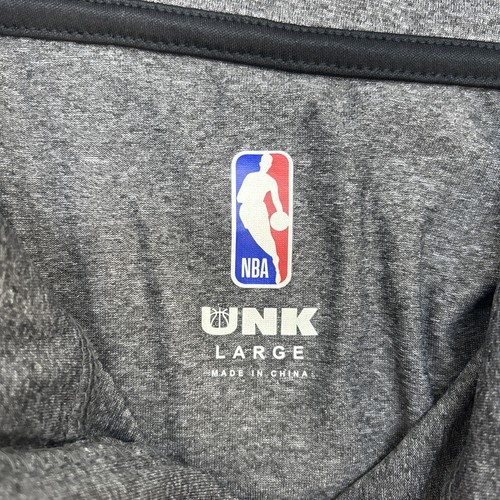 Pullover Charlotte Hornets NBA Manga Larga Gris 1/4 Cremallera Hombre’s L Logo Poliéster - Imagen 7 de 10