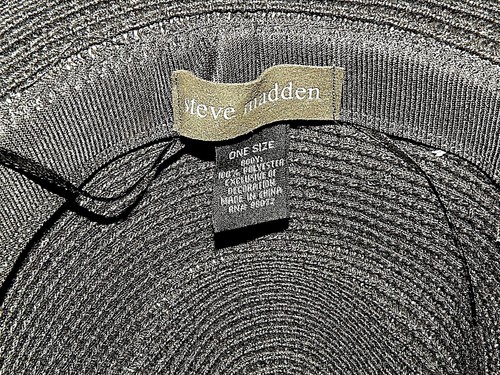 Brand New Steve Madden Western Style Black Hat One Size FREE SHIPPING - Picture 4 of 4