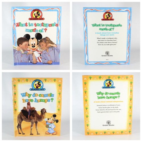Mickey Wonders Why Educational Book Lot of 15 Hardback Books Mickey Mouse - Picture 3 of 12