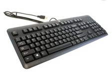 New HP 672647-003 KU-1156 Wired Standard USB Desktop Keyboard - Black
