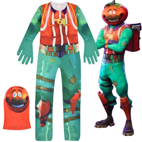 Kids Fortnite Cosplay Jumpsuit Video Game Costume Dress FancyHalloween Outfits% - Picture 24 of 43