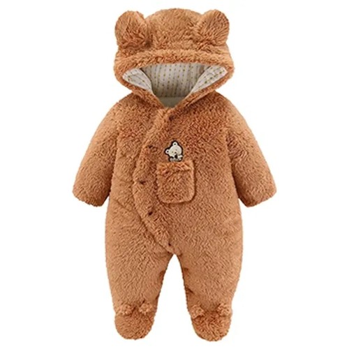 Cute Plush Bear Baby Boy Romper Infant Girl Overall Jumpsuit Spring Autumn... - Picture 11 of 11