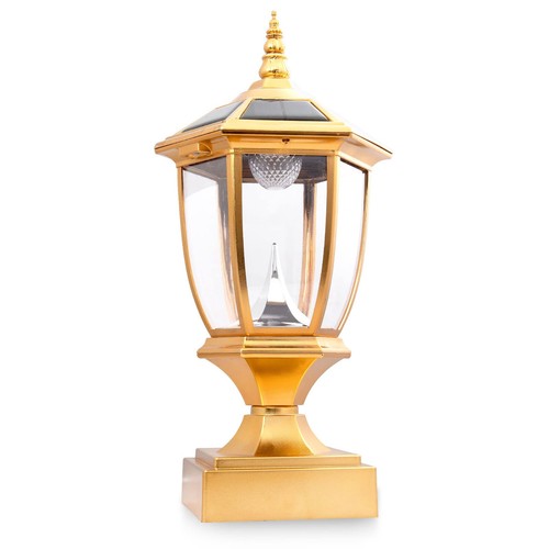 Outdoor Solar Post Light Lamp Lantern 6x6 LED Deck Cap Fence Path Vinyl Garden - Picture 6 of 32