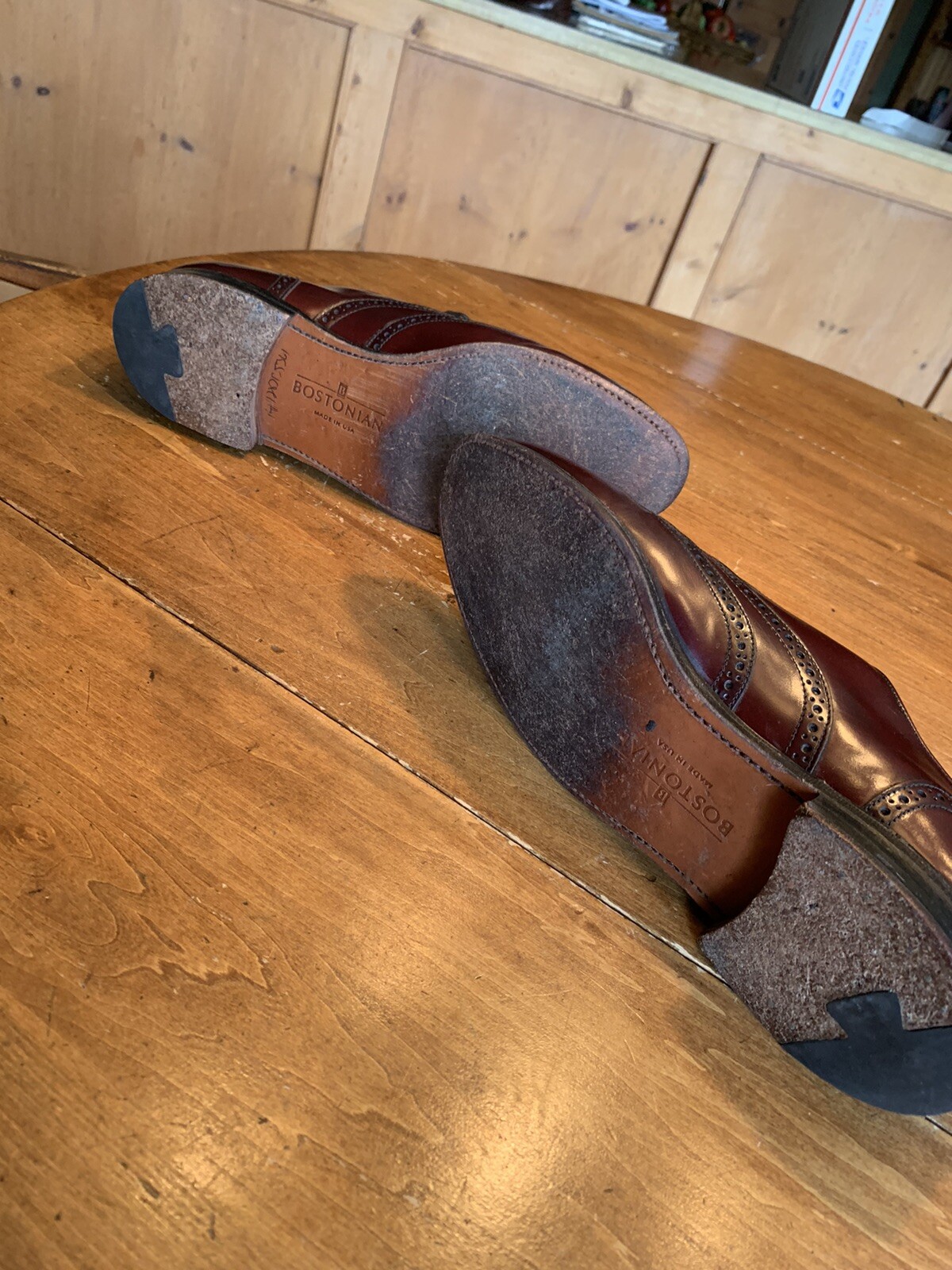 bostonian mens wingtips deep  red. 10.5 D/B - image 7