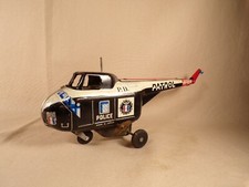 Vintage Japan Wind Up Tin Toy Alps Police Patrol Helicopter Restoration Parts