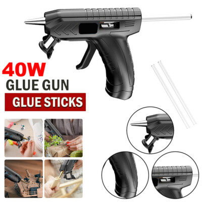 40W Hot Melt Glue Gun Repair Tools Heat Gun w/2pc Hot Glue Sticks Adhesive Craft