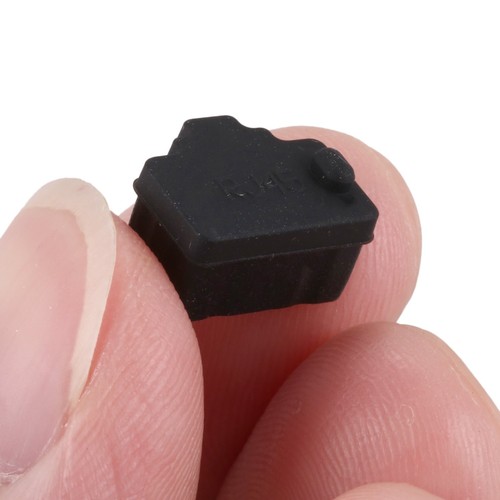 Ethernet Hub Anschluss RJ45 staubdicht Abdeckung Kappe Schutz-Stecker 10Pcs5347 - Bild 8 von 8
