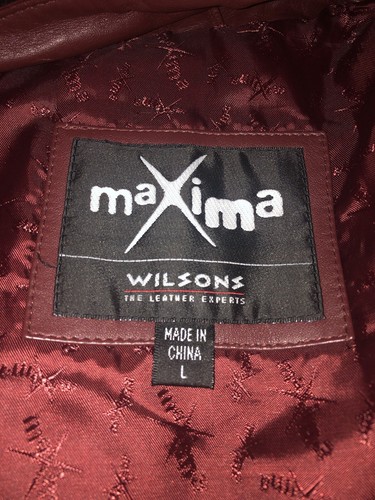 Wilson Maxima giacca donna pelle marrone foderata zip davanti taglia L. Nuova. - Foto 8 di 8