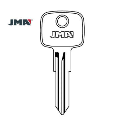 JMA Replacement Uncut Key Blank for Mercedes Benz - MB41 - ME-HU (10 Pack)