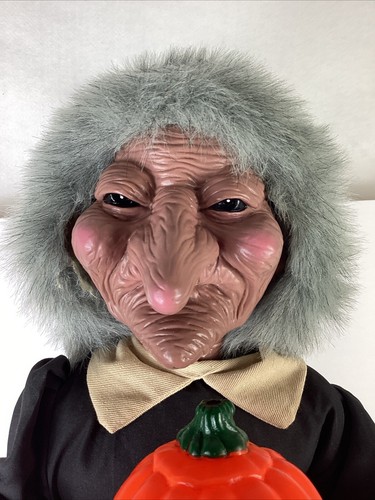 1987 Telco Halloween Witch Motion-ette Animated & Illuminated 24" Missing Hat - Picture 6 of 14