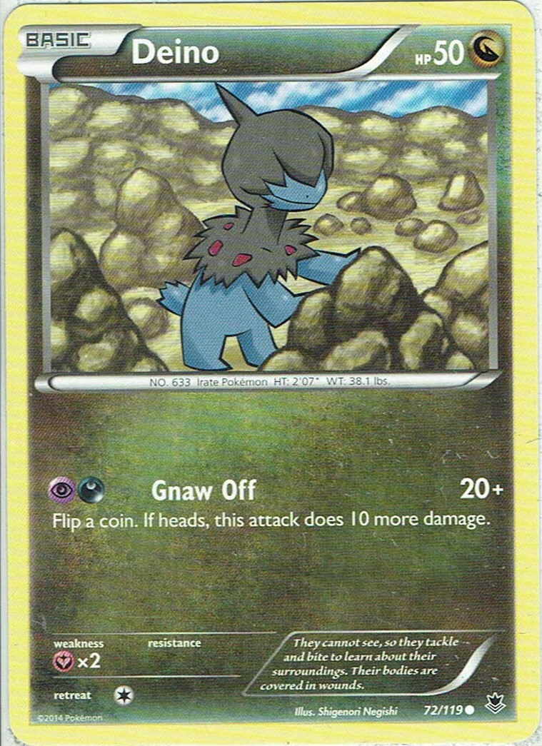 Pokemon Card XY Phantom Forces No. 72/119 Deino English