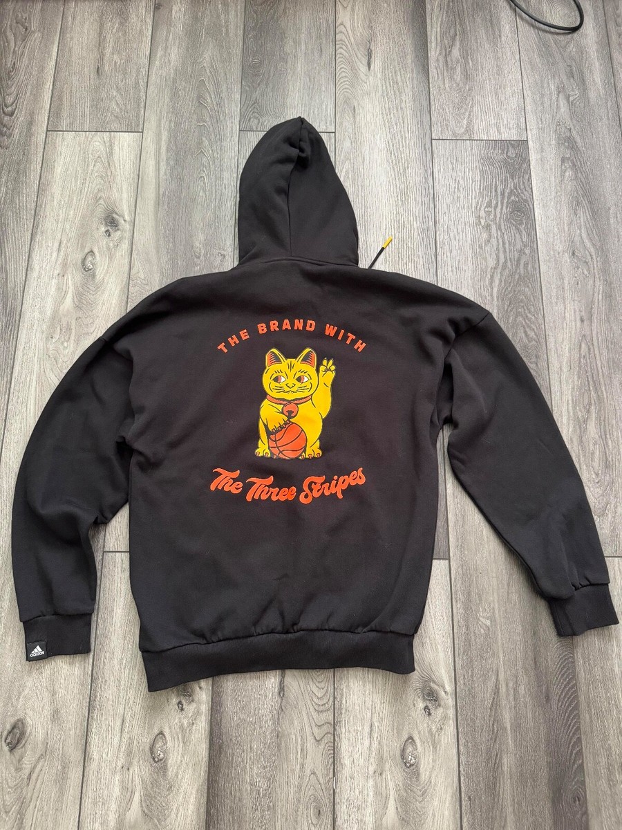 Adidas lucky cat graphic hoodie hotsell