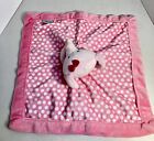 Carters Lovey Security Blanket Elephant Pink Polka Dot Plush Baby Toddler 2016