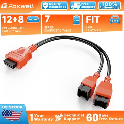 Fit For CHRYSLER 12+8 Adapter Connector OBD2 Cable for NT809 NT809 BT NT809 TS