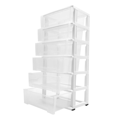 6 Tiers Mobile Book File Trolley Organizer Utility Cart Rolling Storage Cart - Picture 13 of 18