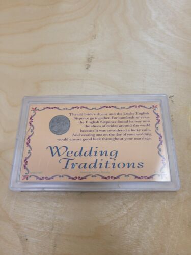 The Lucky Wedding Coin "Lucky English Six Pence" - Picture 2 of 2