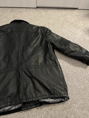Vintage Givenchy Cuir Givenchy Paris Purfume Leather Jacket Black Biker Size 54 - Picture 18 of 18