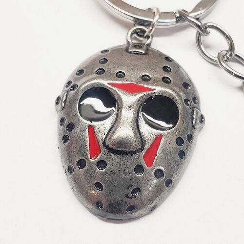 Friday the 13th metal keychain Jason Voorhees mask + machete - horror movie gift - Picture 3 of 7