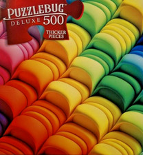 500 Pieces Jigsaw Puzzle Rainbow Clay 20 X 12 Puzzlebug Deluxe