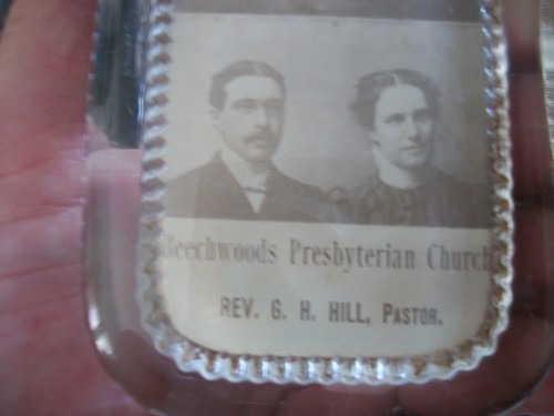 BEECHWOODS PRESBYTERIAN CHURCH REV GH HILL PASTOR PAPERWEIGHT PENNSYLVANIA 1900 - Picture 3 of 4