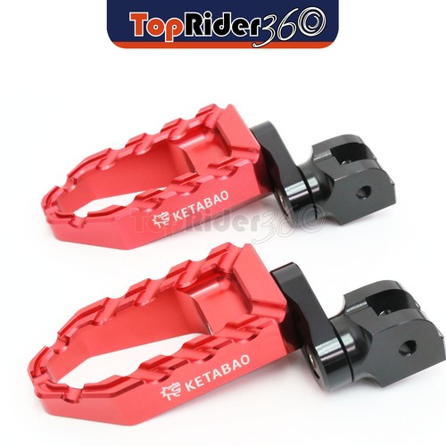 RED 25mm Extended BUZZ Front Foot Pegs For Ducati 899 Panigale S R 13-17 16 15 - Picture 3 of 8