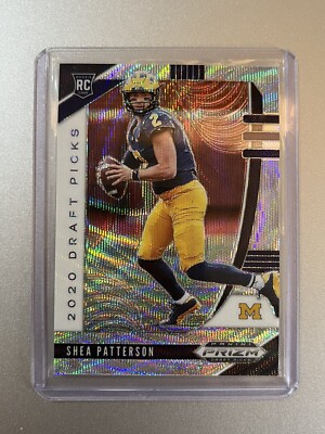 Shea Patterson Michigan Panini Prizm DP NFL 2020 SILVER WAVE ROOKIE SP /299